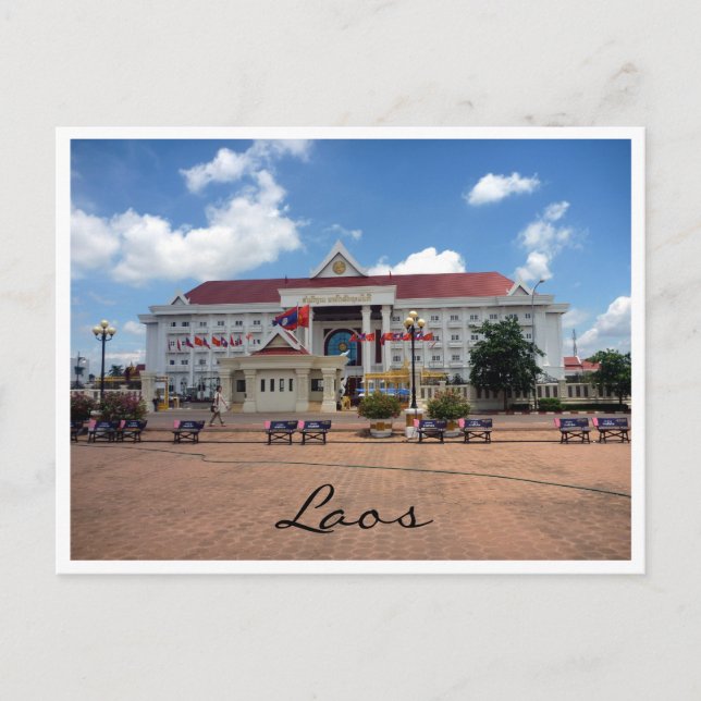 Postal ciudad de vientiane laos (Anverso)