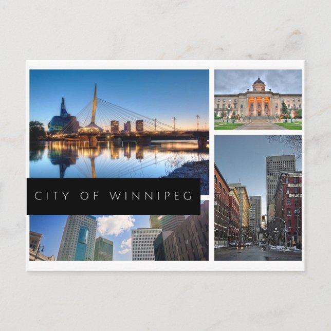 Postal Ciudad de Winnipeg (Anverso)