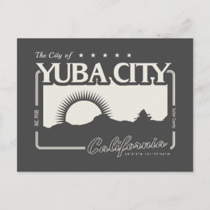 POSTAL CIUDAD DE YUBA - CALIFORNIA DE SUTTER