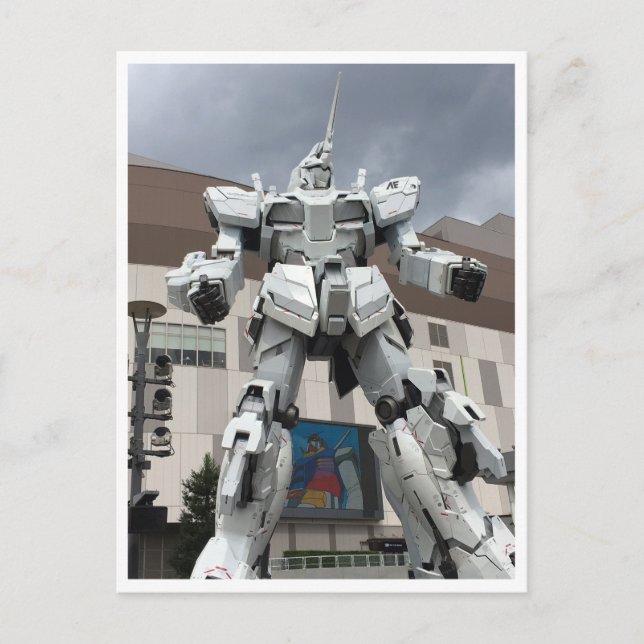 Postal Ciudad del buceador - unicornio Gundam (Anverso)