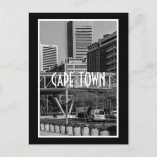 Postal Ciudad del Cabo Monocromo Cityscape Street Lifesty