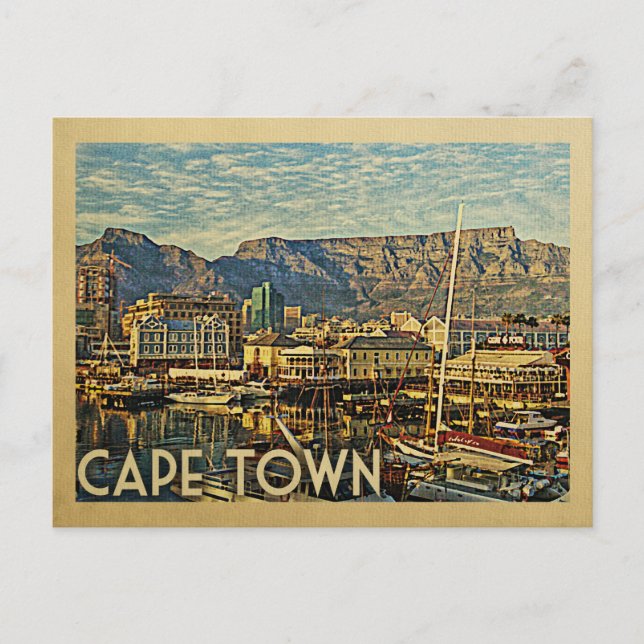 Postal Ciudad del Cabo Postcard South Africa Viaje de cos (Anverso)