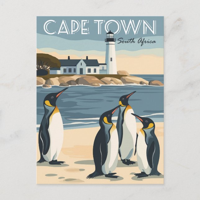 Postal Ciudad del Cabo, Sudáfrica (Anverso)
