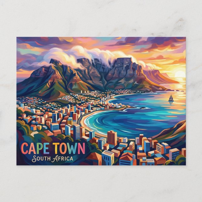 Postal Ciudad del Cabo Sudáfrica (Anverso)