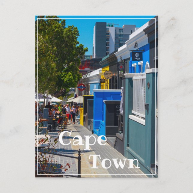 Postal Ciudad del Cabo, Sudáfrica Street View Cityscape (Anverso)