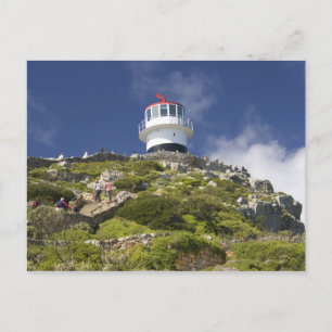 Postal Ciudad del Cabo, Sudáfrica. Un faro en el