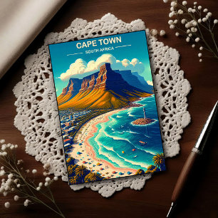 Postal Ciudad del Cabo - Sudáfrica Viaje Vintage