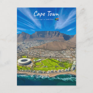 Postal Ciudad del Cabo, Sudáfrica - Vista de la Montaña d