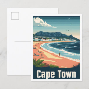 Postal Ciudad del Cabo Viajes de arte de Sudáfrica