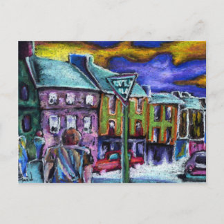 Postal Ciudad del Dingle al atardecer