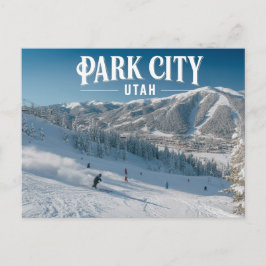 Postal Ciudad del Parque Utah Diversión Esquí Montañas Ne
