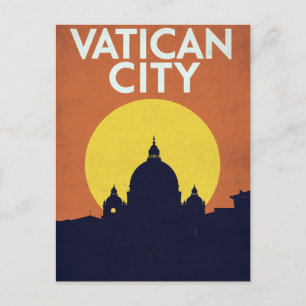 Postal Ciudad del Vaticano Retro de San Pedro