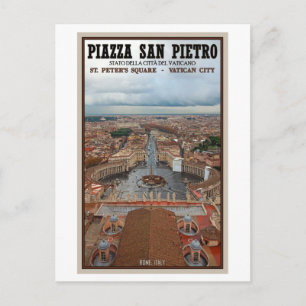 Postal Ciudad del Vaticano - Vista de Plaza de San Pedro