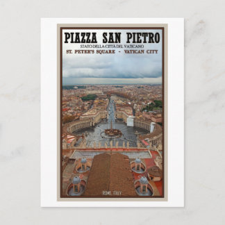 Postal Ciudad del Vaticano - Vista de Plaza de San Pedro