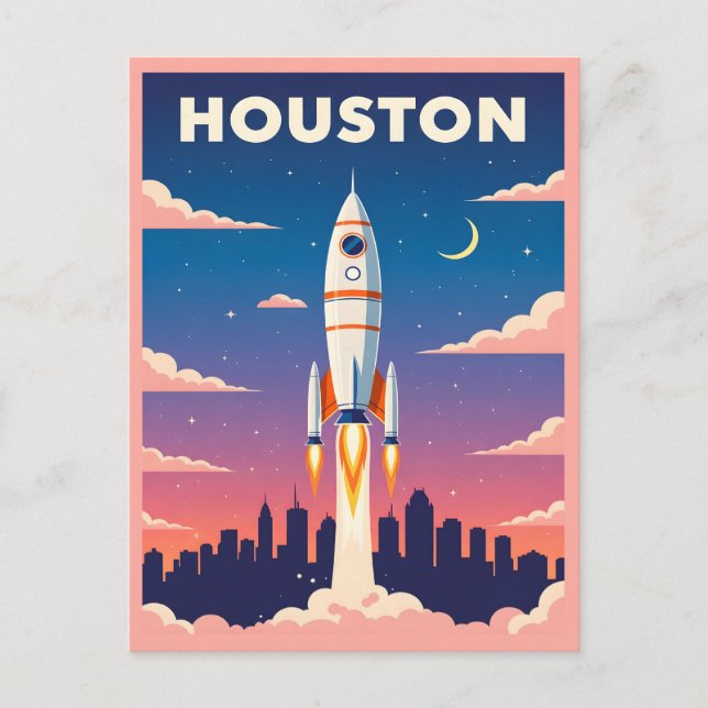 Postal Ciudad Espacial de Houston (Anverso)