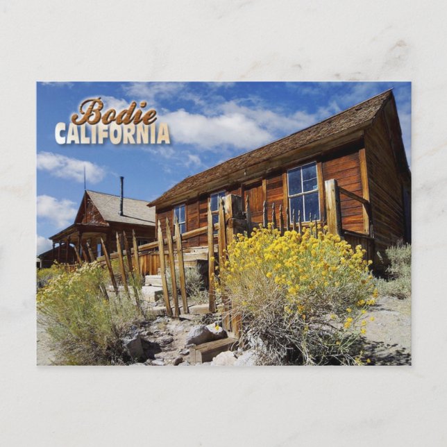 Postal Ciudad fantasma de Bodie, California (Anverso)