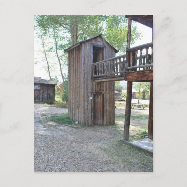 Postal Ciudad fantasma de doble decoración Montana (Anverso)