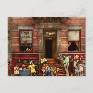 Postal Ciudad - Harlem NY - Vida de repelente 1935