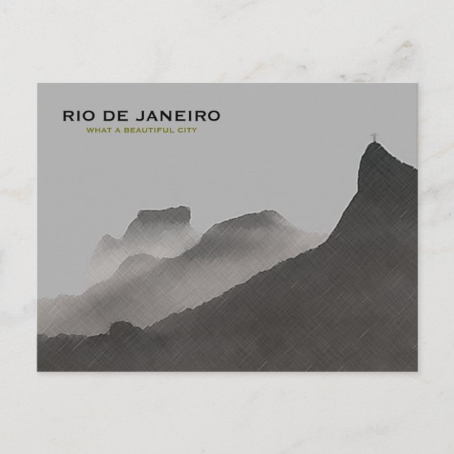 Postal Ciudad hermosa de Río de Janeiro (Anverso)