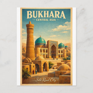 Postal Ciudad histórica de Bukhara en Asia Central