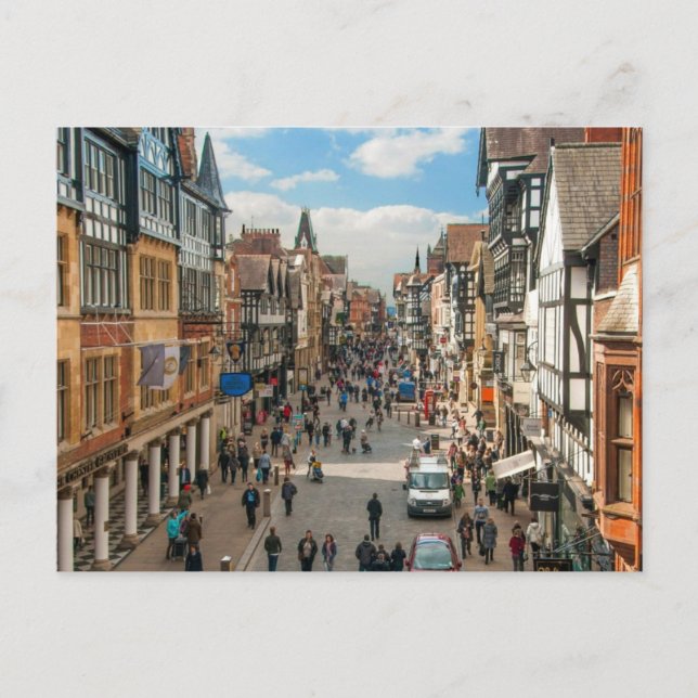 Postal Ciudad histórica de Chester Inglaterra Reino Unido (Anverso)
