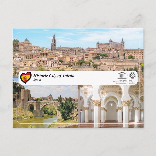 Postal Ciudad histórica de Toledo (Anverso)