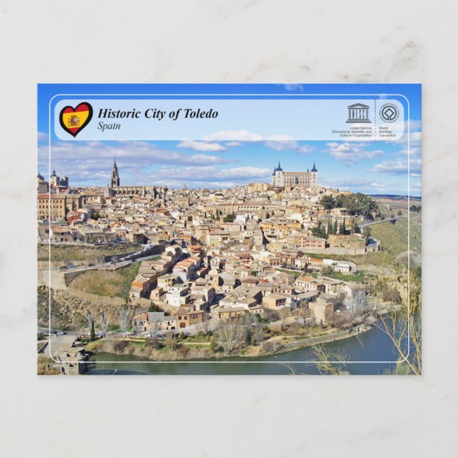Postal Ciudad histórica de Toledo (Anverso)