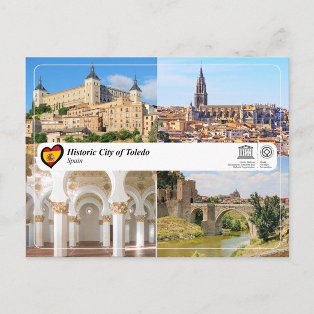 Postal Ciudad histórica de Toledo UNESCO (Anverso)