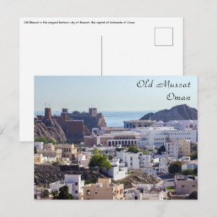 Postal Ciudad histórica original de Mascate - Omán