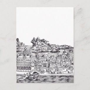 Postal Ciudad medieval de Venecia en Italia