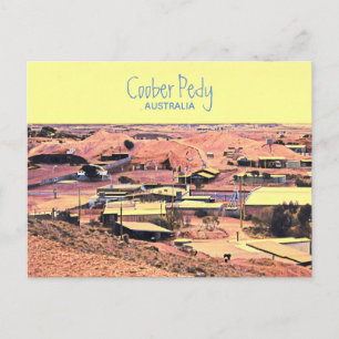 Postal Ciudad minera Coober Pedy de Australia