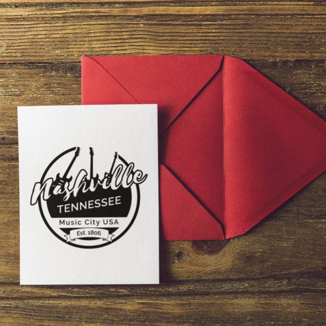 Postal Ciudad musical de Nashville Tennessee (nashville tennessee postcard)