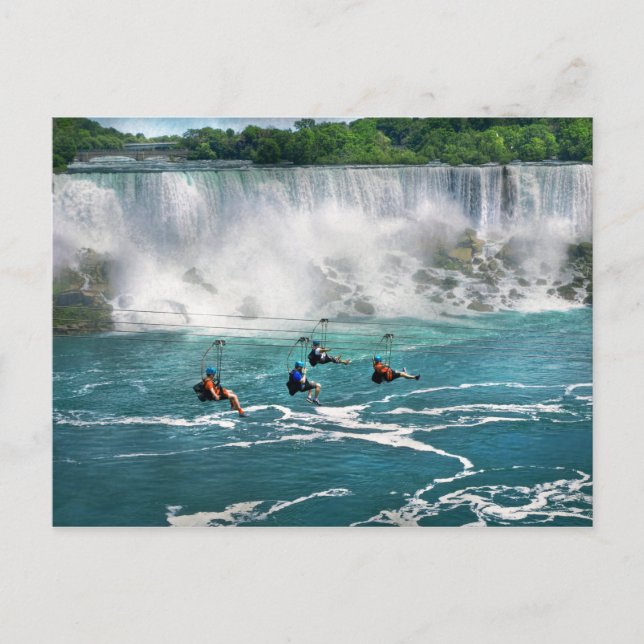 Postal Ciudad - Niagara NY - Volando por Niagara (Anverso)