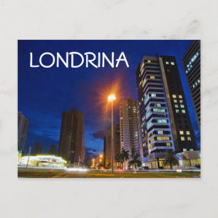 Postal Ciudad nocturna Londrina