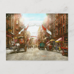 Postal Ciudad - Nueva York - La fiesta de San Genero de 1