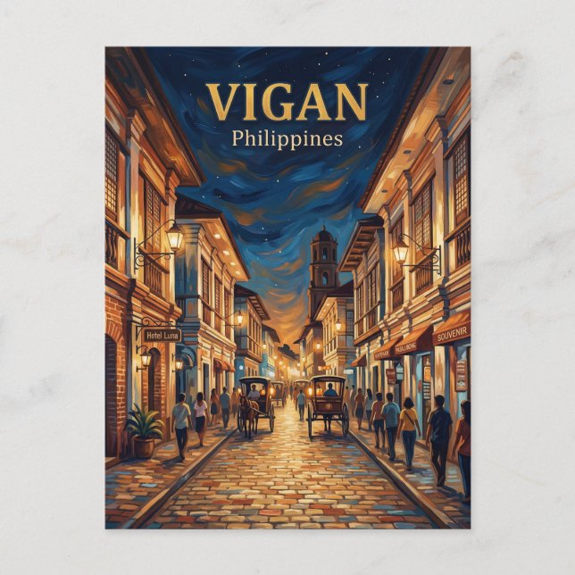Postal Ciudad Patrimonio de Vigan Filipinas (Anverso)