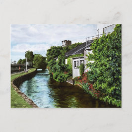 Postal Ciudad pintoresca de Galway Irlanda Vista del cana