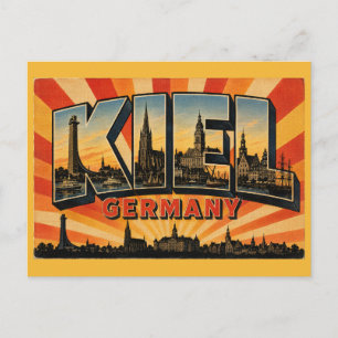Postal Ciudad portuaria báltica de Kiel Alemania