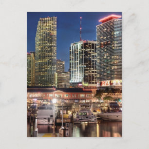 Postal Ciudad skyline de Miami en Florida