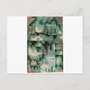 Postal Ciudad soñada por Paul Klee