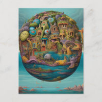 Ciudad torcida Surrealismo del Pop Oceanic Lowbrow