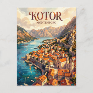 Postal Ciudad Vieja, Bahía de Kotor, Kotor Montenegro