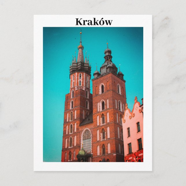 Postal Ciudad vieja de Cracovia Europa Polonia Polska (Anverso)