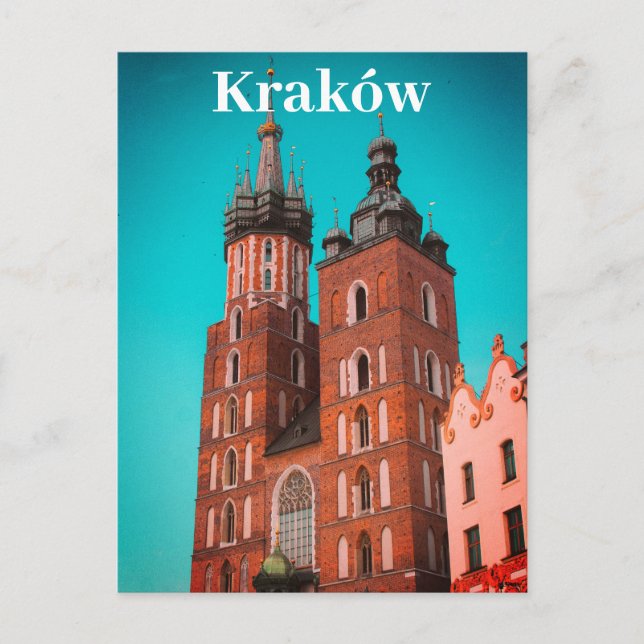 Postal Ciudad vieja de Cracovia Europa Polonia Polska (Anverso)