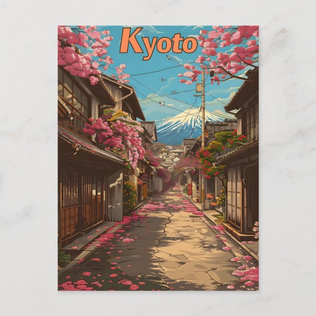 Postal Ciudad vieja de Kyoto (Anverso)