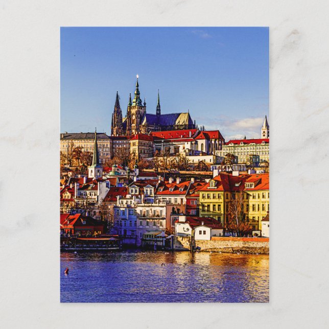 Postal Ciudad Vieja de Praga. República Checa. (Anverso)