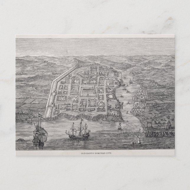 Postal Ciudad Vieja de Santo Domingo (Anverso)