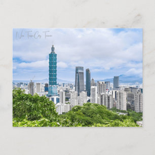 Postal Ciudad vitícola Nueva Taipei Ciudad Taiwán retro