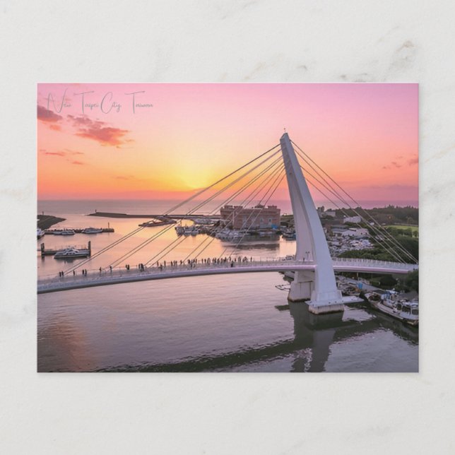 Postal Ciudad vitícola Nueva Taipei Ciudad Taiwán retro (Anverso)