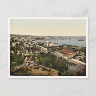 Postal Ciudad y puerto de St. Dimila, Beyrout, Holy Lan